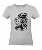 T-shirt Femme Tattoo Tribal Lion [Tatouage Animaux, Zodiac] T-shirt Manches Courtes, Col Rond