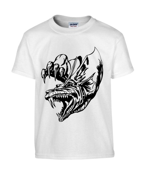 T-shirt Homme Tattoo Dragon [Tatouage, Reptile, Animaux, Dinosaure] T-shirt Manches Courtes, Col Rond