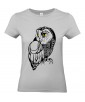 T-shirt Femme Tattoo Chouette [Tatouage, Hibou, Oiseau, Animaux, Nature] T-shirt Manches Courtes, Col Rond