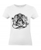 T-shirt Femme Tattoo Ganesh [Tatouage, Religion, Yoga, Spirituel, Élephant, Dieu] T-shirt Manches Courtes, Col Rond
