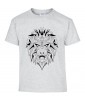 T-shirt Homme Tattoo Géométrique Lion [Tatouage, Animaux, Design, Graphique, Zodiac] T-shirt Manches Courtes, Col Rond