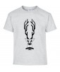 T-shirt Homme Tattoo Géométrique Cerf [Tatouage, Animaux, Design, Graphique, Nature] T-shirt Manches Courtes, Col Rond