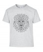 T-shirt Homme Tattoo Lion Géométrique [Tatouage, Animaux Design, Graphique, Zodiac] T-shirt Manches Courtes, Col Rond