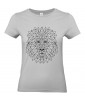 T-shirt Femme Tattoo Lion Géométrique [Tatouage, Animaux Design, Graphique, Zodiac] T-shirt Manches Courtes, Col Rond