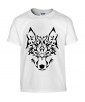 T-shirt Homme Tattoo Tribal Loup [Tatouage, Animaux, Design, Graphique] T-shirt Manches Courtes, Col Rond
