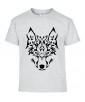 T-shirt Homme Tattoo Tribal Loup [Tatouage, Animaux, Design, Graphique] T-shirt Manches Courtes, Col Rond