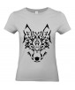 T-shirt Femme Tattoo Tribal Loup [Tatouage, Animaux, Design, Graphique] T-shirt Manches Courtes, Col Rond