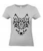 T-shirt Femme Tattoo Tribal Loup [Tatouage, Animaux, Design, Graphique] T-shirt Manches Courtes, Col Rond