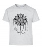 T-shirt Homme Tattoo Yin Yang [Tatouage, Zen, Spiritualité, Symboles, Graphique, Design] T-shirt Manches Courtes, Col Rond
