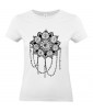T-shirt Femme Tattoo Yin Yang [Tatouage, Zen, Spiritualité, Symboles, Graphique, Design] T-shirt Manches Courtes, Col Rond