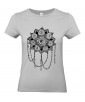 T-shirt Femme Tattoo Yin Yang [Tatouage, Zen, Spiritualité, Symboles, Graphique, Design] T-shirt Manches Courtes, Col Rond