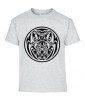 T-shirt Homme Tattoo Tribal Design Loup [Tatouage, Animaux, Graphique] T-shirt Manches Courtes, Col Rond