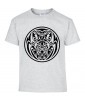 T-shirt Homme Tattoo Tribal Design Loup [Tatouage, Animaux, Graphique] T-shirt Manches Courtes, Col Rond