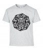 T-shirt Homme Tattoo Tribal Design Lion [Tatouage, Animaux, Graphique, Zodiac] T-shirt Manches Courtes, Col Rond