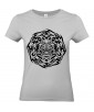 T-shirt Femme Tattoo Tribal Design Lion [Tatouage, Animaux, Graphique, Zodiac] T-shirt Manches Courtes, Col Rond