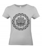 T-shirt Femme Tattoo Fleur Lotus [Tatouage, Religion, Zen, Spiritualité, Yoga, Mandala, Méditation] T-shirt Manches Courtes, Col Rond