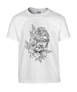 T-shirt Homme Tattoo Buddha Lotus [Tatouage, Bouddha, Religion, Zen, Spiritualité ] T-shirt Manches Courtes, Col Rond
