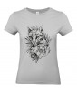 T-shirt Femme Tattoo Lionceau [Tatouage, Animaux, Graphique, Design, Lion, Zodiac] T-shirt Manches Courtes, Col Rond