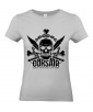 T-shirt Femme Tête de Mort Corsaire [Skull, Pirate, Sabres] T-shirt Manches Courtes, Col Rond
