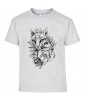 T-shirt Homme Tattoo Lionceau [Tatouage, Animaux, Graphique, Design, Lion, Zodiac] T-shirt Manches Courtes, Col Rond