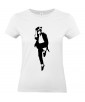 T-shirt Femme Michael Jackson Danse [King, Pop, Musique, Célébrité] T-shirt Manches Courtes, Col Rond
