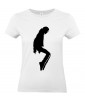 T-shirt Femme Michael Jackson Moonwalk [King, Pop, Musique, Célébrité] T-shirt Manches Courtes, Col Rond