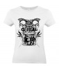 T-shirt Femme Tête de Mort Rock [Skull, Punk, Musique, Festival, 1987] T-shirt Manches Courtes, Col Rond